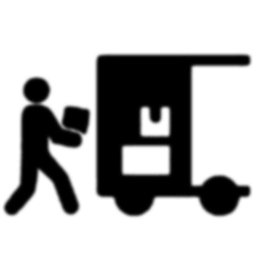 Person Moving into Truck icon